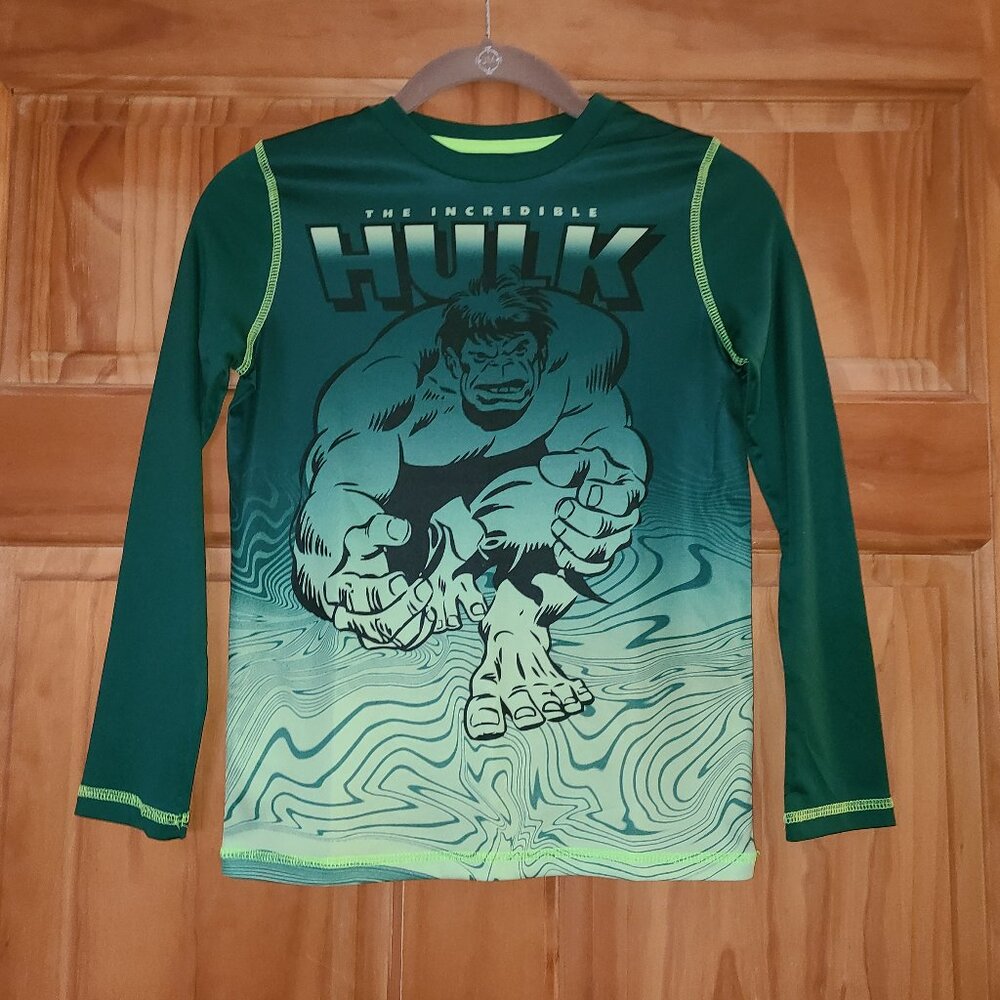 Marvel jumping beans Active Green Ultimate Hulk Long Sleeve T Shirt